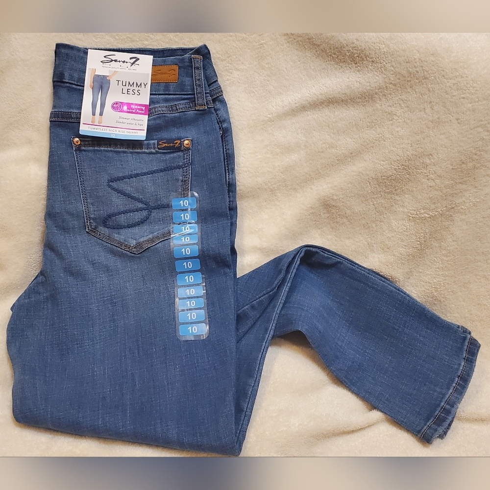 NWT Seven Tummyless High Rise Skinny Jeans